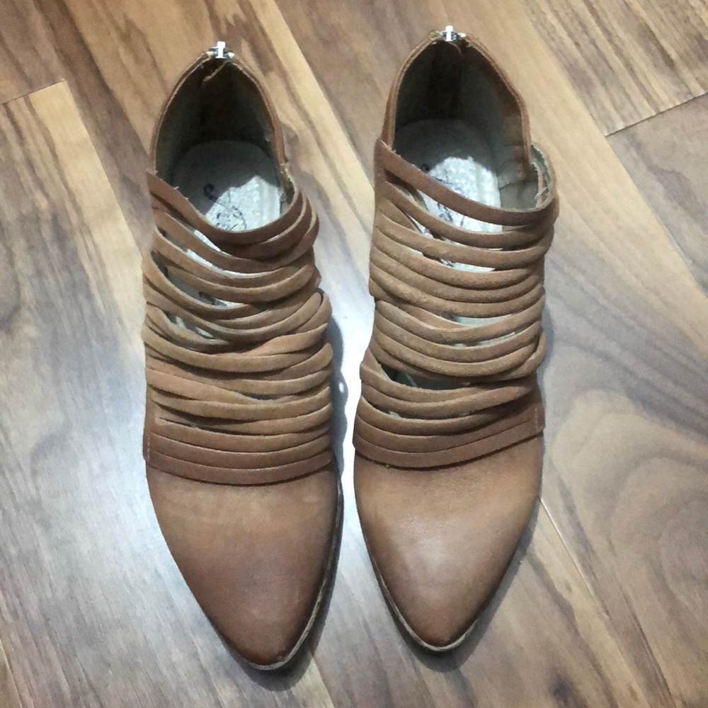 Free People ankle booties.